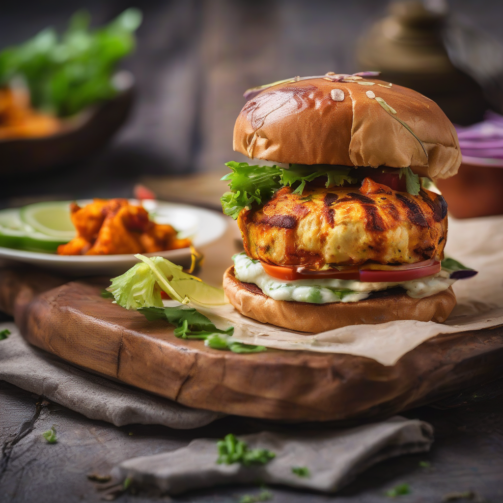 Wah! Wah! Paneer Tikka Burger: Desi Twist on a Classic!